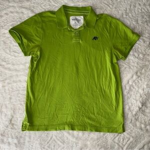 Aeropostale Polo y2k Men’s Short Sleeve Collared Casual Cotton Lime Green xl